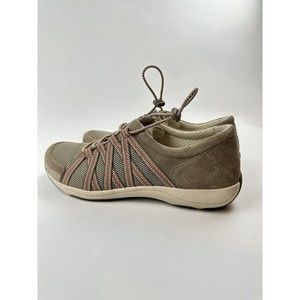 Dansko Womens Honor Tan Pink Suede Walking Sneaker Size 9.5-10 US 40 EUC